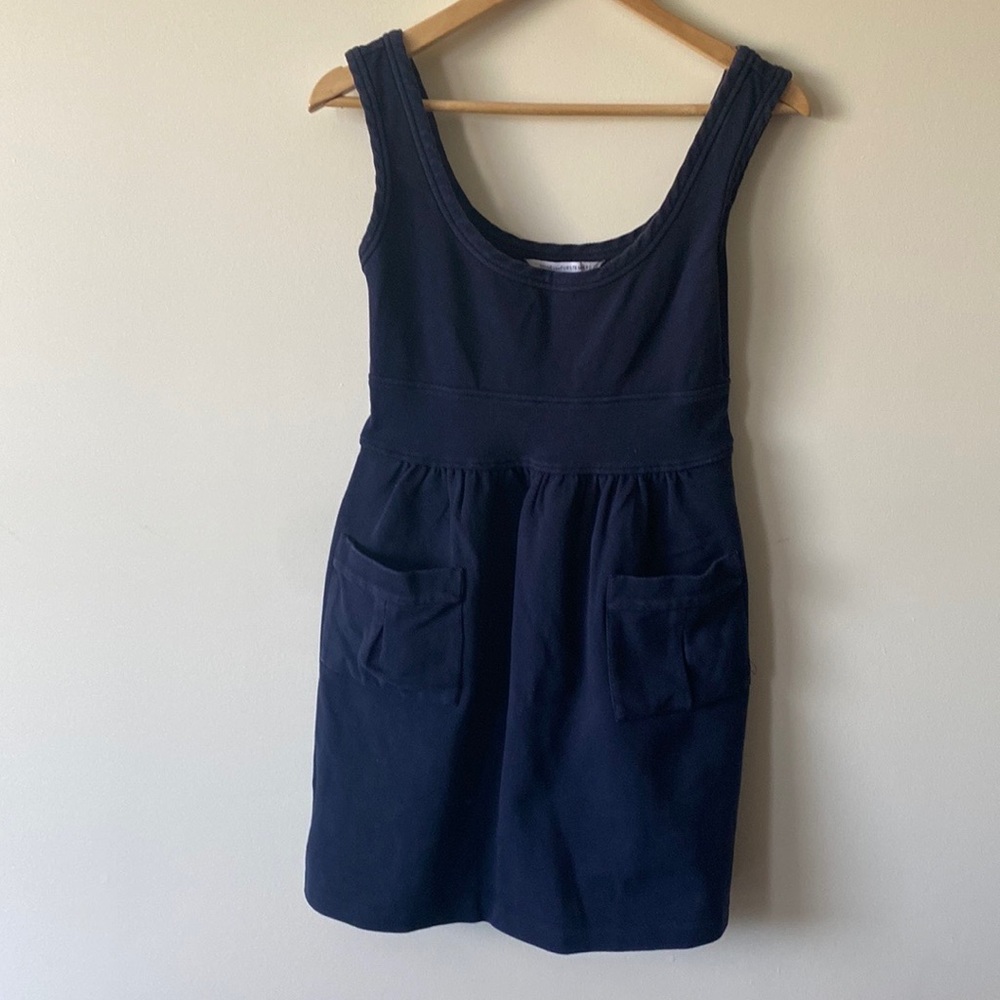 DIANE VON FURSTENBERG Stretched Dress Navy Blue 6